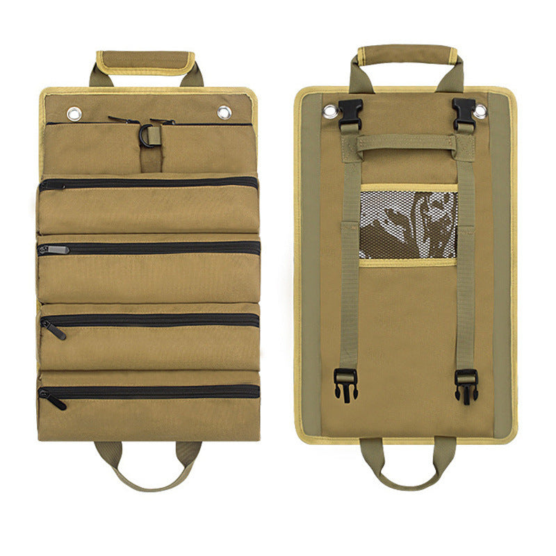 Functional Roll Hardware Package Garden Electrician Woodworking Hardware Kit Car Hardware Tool Storage Bag